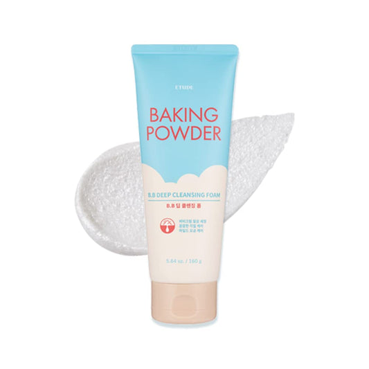 ETUDE BAKING POWDER DEEP CLEANSING & WHITENING FOAM (RICE EXTRACT) 160 ML