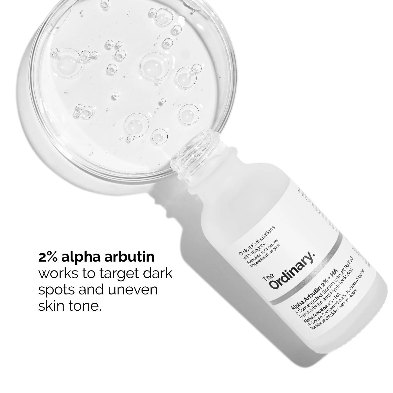 THE ORDINARY ALPHA ARBUTIN + HYLARONIC ACID HYPERPIGMENTATION FACE SERUM 30 ML